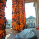 Image for article titled Photos: Artist Ai Weiwei has draped Berlin’s concert hall with 14,000 refugee life jackets